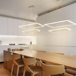 Dutti D0063 Luz Colgante LED rectangular, ambiente minimalista posmoderno para el hogar, sala de estar, comedor, restaurante y salón