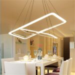 Dutti D0063 Luz Colgante LED rectangular, ambiente minimalista posmoderno para el hogar, sala de estar, comedor, restaurante y salón