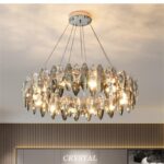 Dutti D0083 LED Lámpara de Araña moderna, decoración de cristal de lujo, personalidad creativa, galvanoplastia de nuevo estilo americano